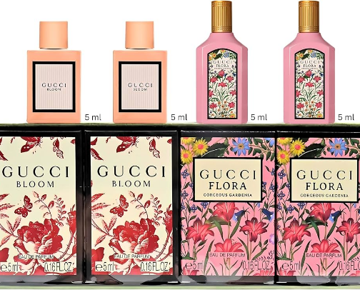 Gucci perfume cover photo collage