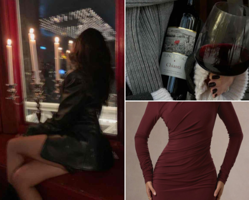 fall girl outfit diary🌖 (night edition)🍂🍁 cover photo collage