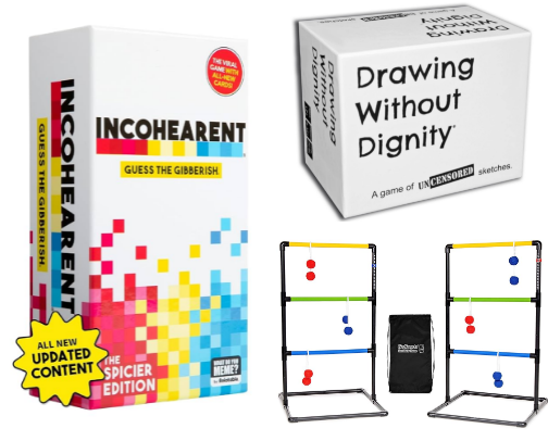 Fun Games for Family Nights, Parties & Outdoor Play! cover photo collage