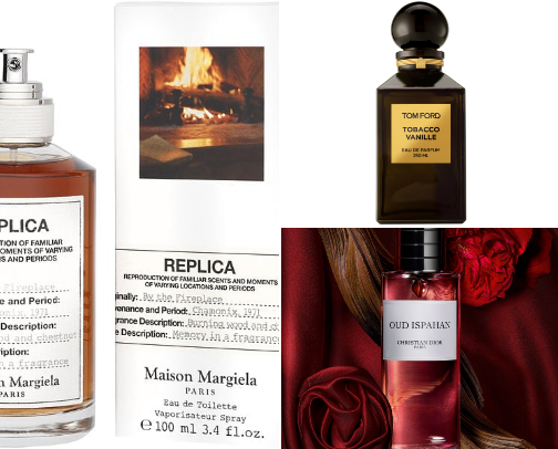 Winter fragrances❄️ cover photo collage