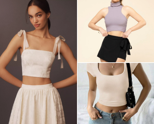 Women's Fashion : Crop Tops 👚 cover photo collage