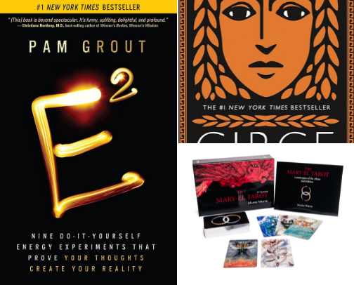 Books and Tarot Decks cover photo collage