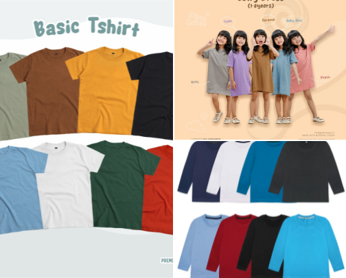 Basic outfit for toodler cover photo collage