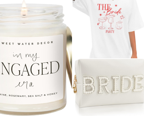 Finally ENGAGED gift guide cover photo collage