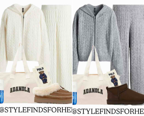 Cosy but casual winter outfit cover photo collage