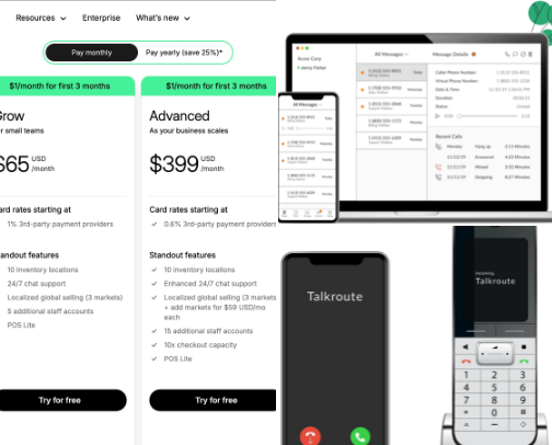 Essential Travel Tech: Staying Connected with Talkroute Virtual Phone Systems cover photo collage