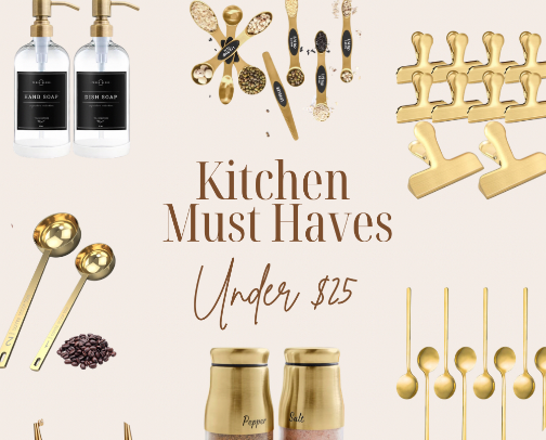 Kitchen Must Haves {Under $30} cover photo collage