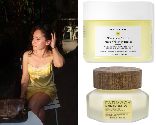 my glowy body routine ❀ cover photo collage