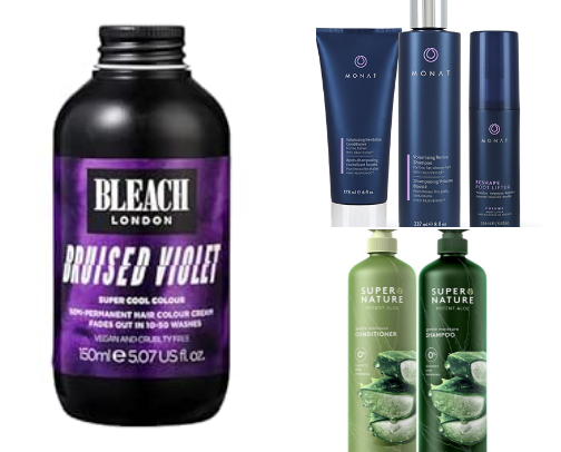 Hair care cover photo collage