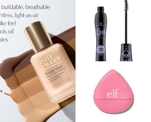 Everyday Glam essentials 👄 cover photo collage