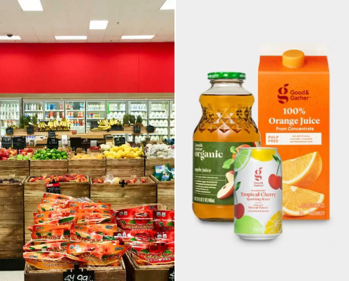 GROCCERIES FOODS AND DRINKS cover photo collage