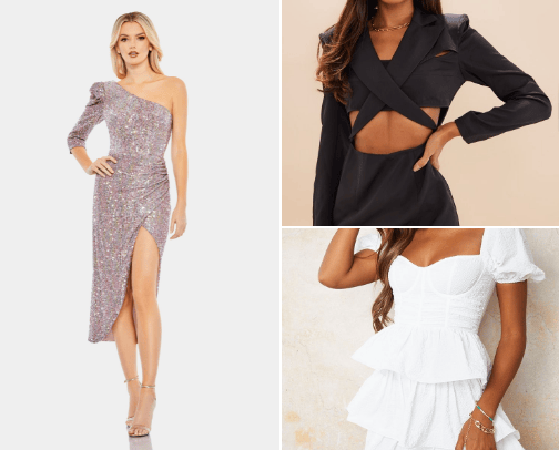 Dress to impress 👗 cover photo collage