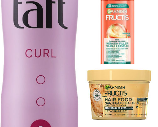 Curly hair products cover photo collage