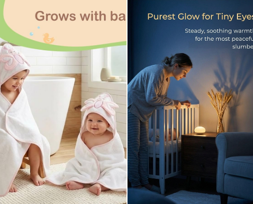 Baby’s kit cover photo collage