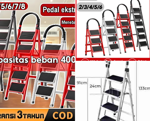 " Butuh tangga alumunium, boleh di cek disini | Shopee-Amazon-Ebay" cover photo collage