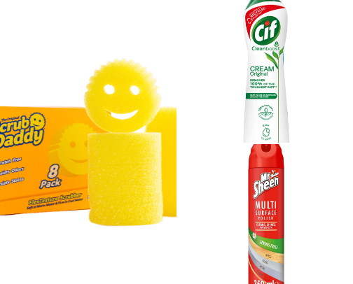 Fave cleaning products🧼🧺 cover photo collage