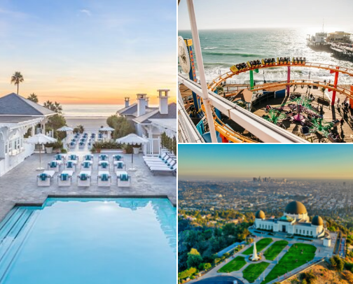 Santa Monica Sunshine cover photo collage