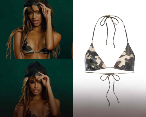 Tyla’s Outfit - Tyla’s ‘Push 2 Start Remix’ Music Video cover photo collage