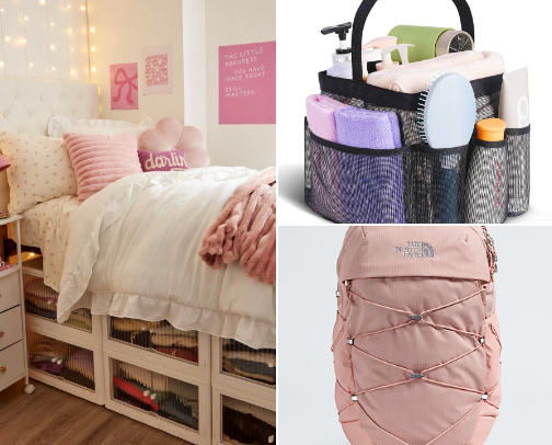 dorm essentials/back to school cover photo collage