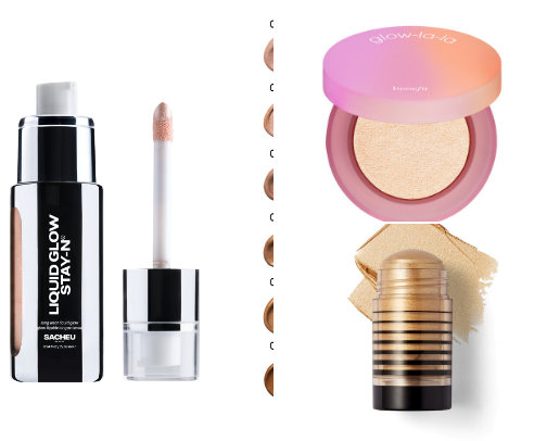 Highlighter to glow like a goddess cover photo collage