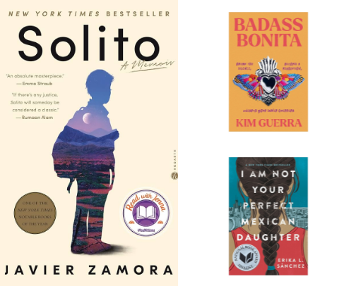 Hispanic Heritage Month Book Recs! cover photo collage