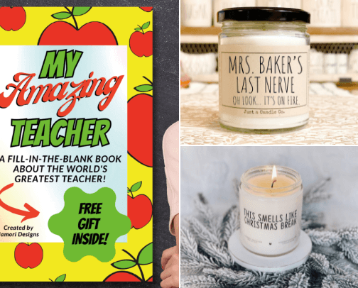 CHRISTMAS GIFT IDEAS FOR TEACHERS cover photo collage