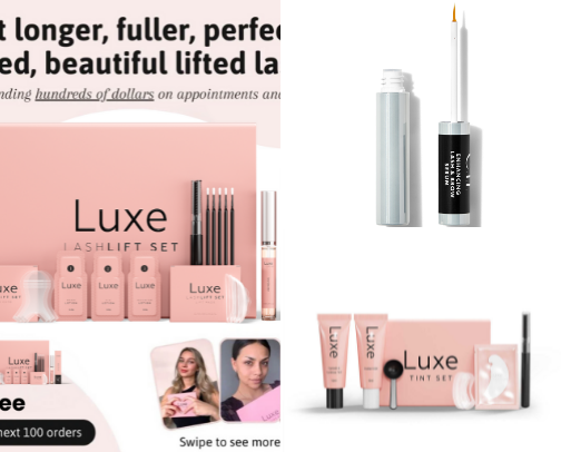 All about the lashes cover photo collage