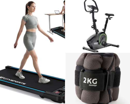 home gym fitness equipment🏋️‍♀️ cover photo collage