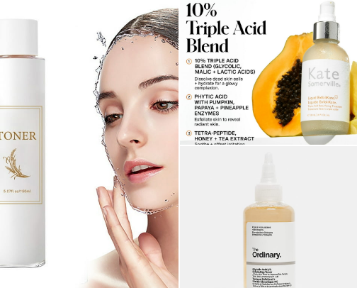 " Hydrating Toners for Daily Skincare" cover photo collage