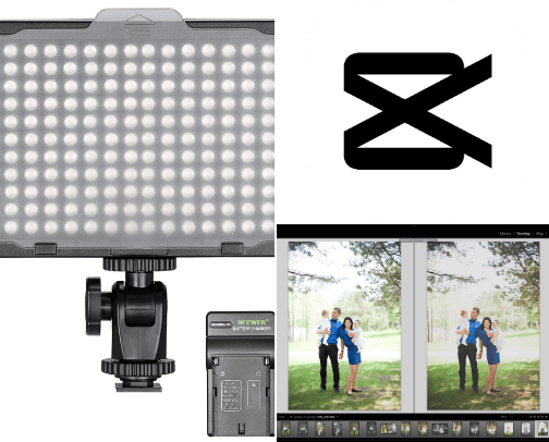 content creator cover photo collage