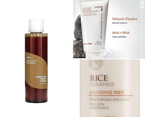 My favourite skincare products cover photo collage