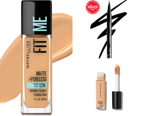 daily low budget makeup I use<3 cover photo collage