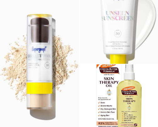 My favorite skincare products cover photo collage