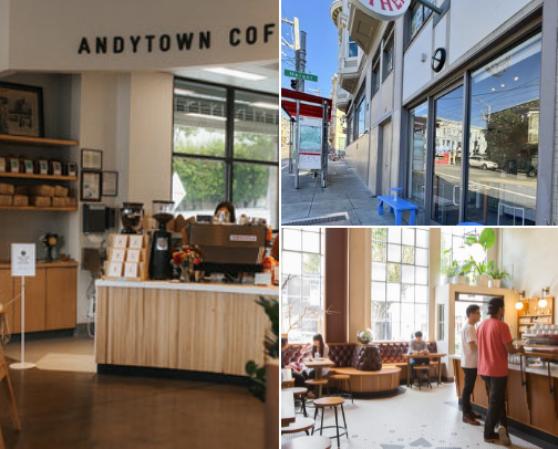 The best coffee shops in San Francisco cover photo collage