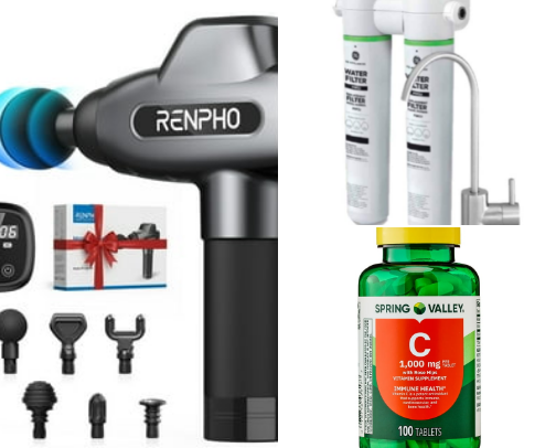 Health products cover photo collage