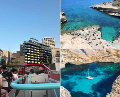 Malta Adventures: From St. Julian’s to Valletta🇲🇹✈️ cover photo collage