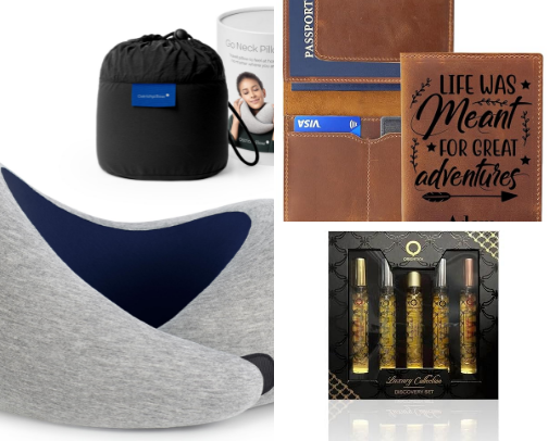 Travel vibes and essentials cover photo collage