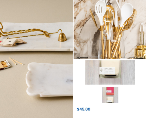 Lux Homemaker Essentials
Vibe: Chic, clean, quietly judging anyone who buys off-brand cover photo collage