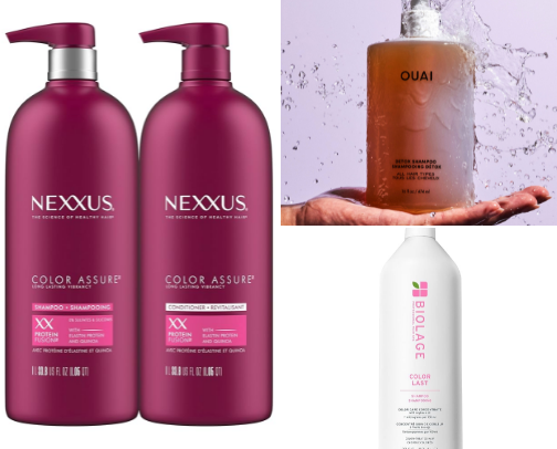 wash routine for dyed hair! cover photo collage