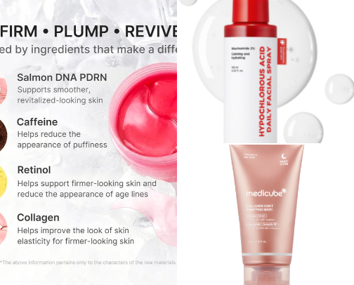 Skin care cover photo collage