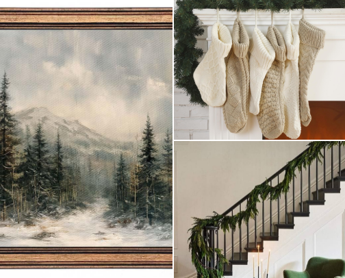 Christmas & Winter Home Decor 🌲⛄️🧣 cover photo collage