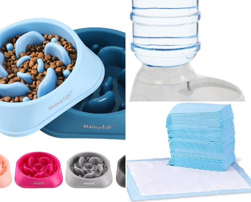 Pets Necessities and toys. cover photo collage