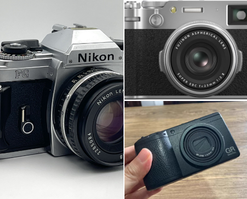 Cameras that can capture Nostalgia cover photo collage