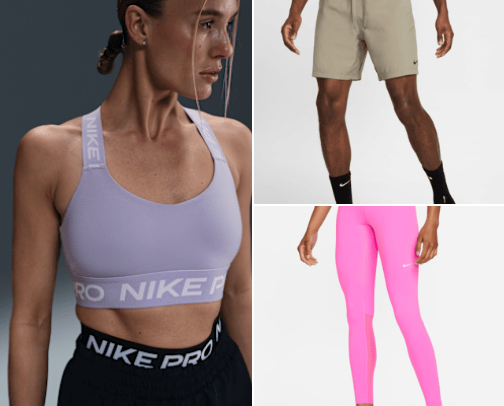 Stylish and comfortable  gym ware for men and women cover photo collage