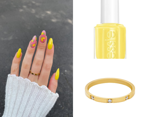 🍋💖 lemon nail art cover photo collage