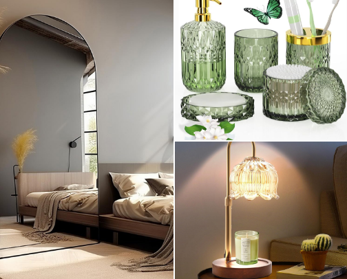 HOME ITEMS I'VE BOUGHT TO MAKE IT CUTESIE💗🌷 cover photo collage