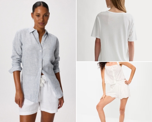 Cool Blue Vacation Capsule Wardrobe: 26 Must-Have Outfits cover photo collage