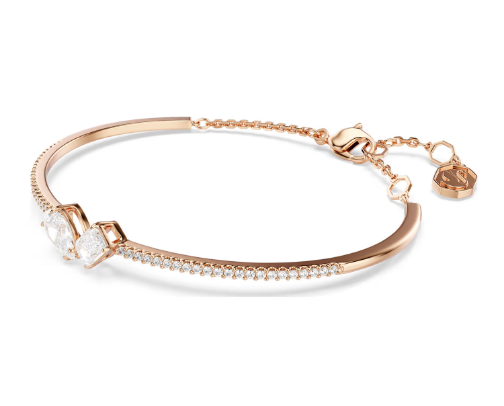 Swarovski Rose Gold Bracelet – Elegant Sparkle I Wear Every Day! ✨ cover photo collage