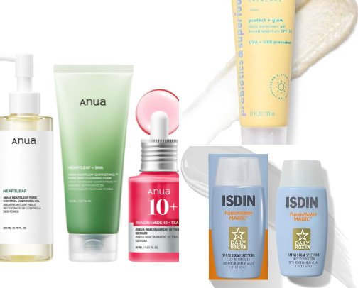 SKIN CARE( glass skin) cover photo collage
