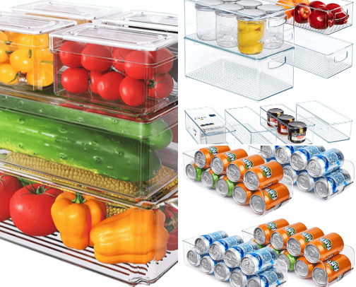 Fridge organization cover photo collage